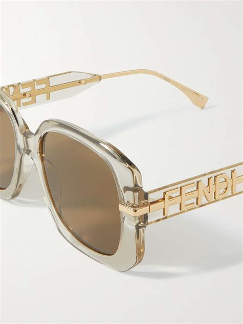 fendi eyewear square frame sunglasses|fendi sunglasses prices.